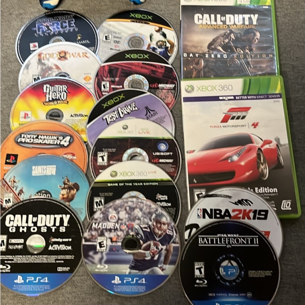 Mixed Video Game Disc Set